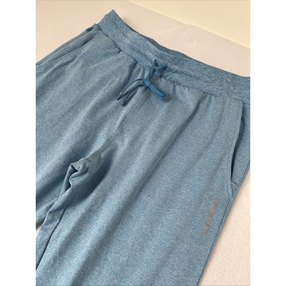NWT Fabletics Men's S Stretch Jersey Joggers Sweatpants Blue Soft